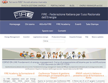Tablet Screenshot of fire-italia.org
